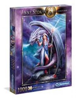 CLEMENTONI CASSE-TÊTE 1000 PIÈCES ANNE STOKES- MAGE DRAGON #395255